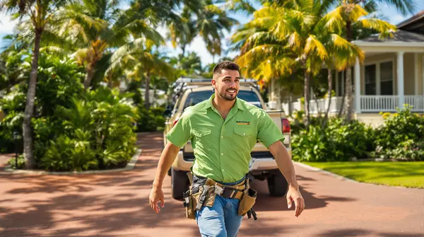 Professional tree service crew ready for work