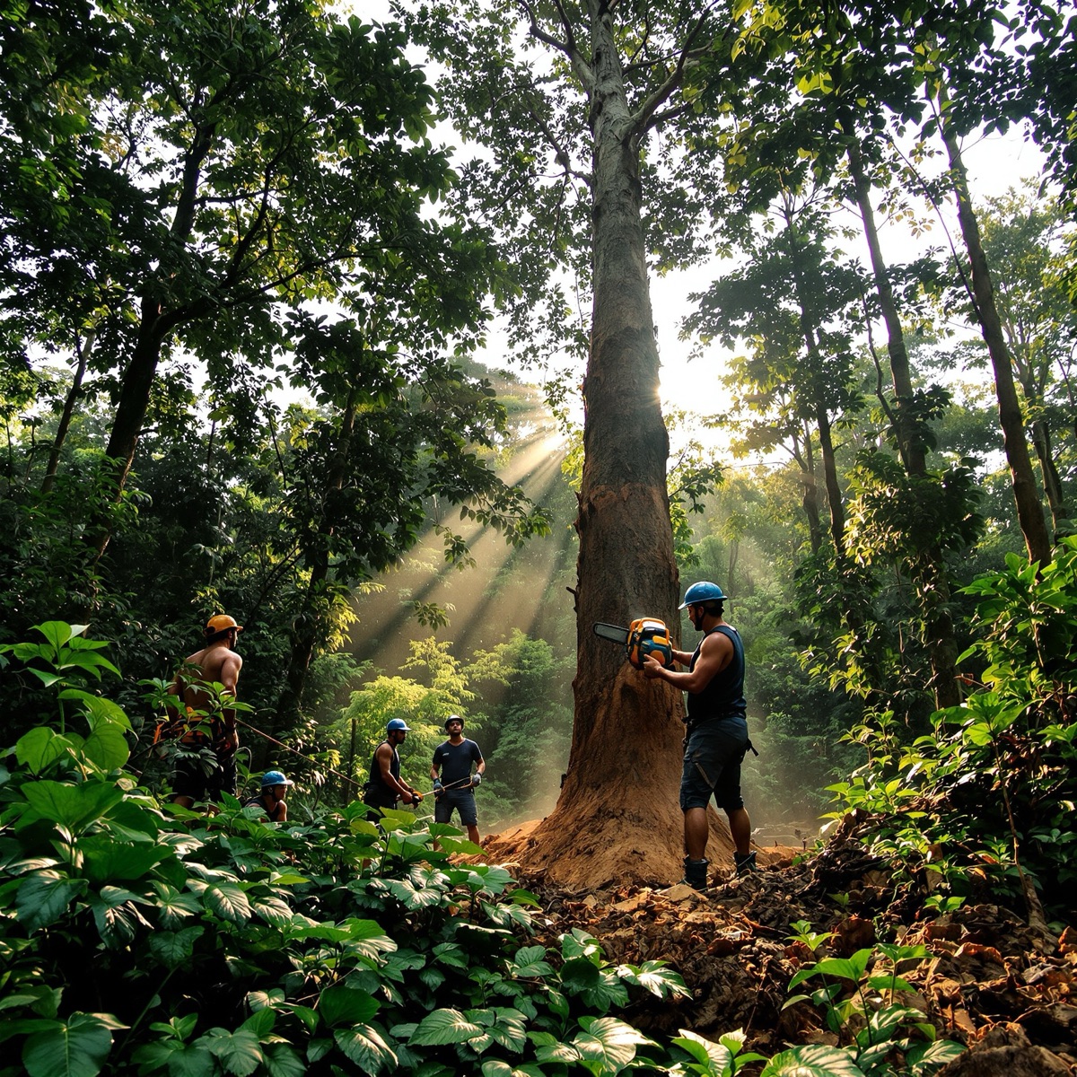 Expert chainsaw tree removal
